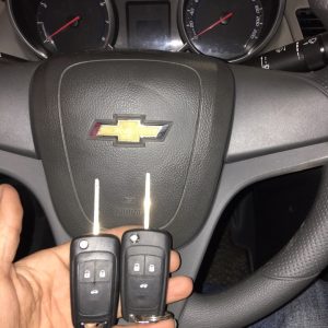 Chìa Khóa Remote Chevrolet Cruze Gập 3 Nút